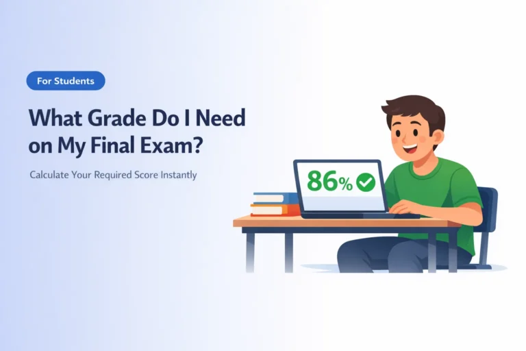 what grade do i need on my final exam to pass